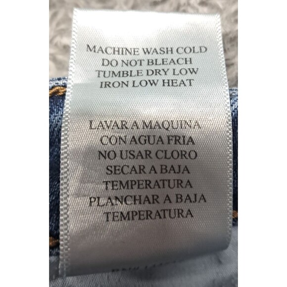 Kancan Jeans Womens Sz 25 Skinny Ankle Denim Blue Stretch Distressed Whiskers - Picture 8 of 13